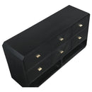  Color_Black -- Meridian Parker 6 Drawer Dresser IMAGE 8