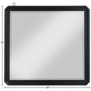  Meridian Parker Black Ash Veneer Frame Mirror IMAGE 8
