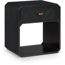  Color_Black -- Meridian Parker 1 Drawer Nightstand IMAGE 1