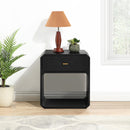  Color_Black -- Meridian Parker 1 Drawer Nightstand IMAGE 2