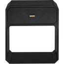  Color_Black -- Meridian Parker 1 Drawer Nightstand IMAGE 3