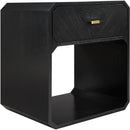  Color_Black -- Meridian Parker 1 Drawer Nightstand IMAGE 7