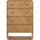 Meridian Parker Natural Ash Veneer Chest IMAGE 3