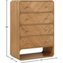  Color_Natural -- Parker Natural Ash Veneer Chest IMAGE 9