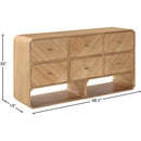 Color_Natural -- Parker Natural Ash Veneer Dresser IMAGE 11
