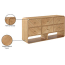  Color_Natural -- Parker Natural Ash Veneer Dresser IMAGE 12