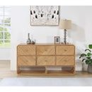  Color_Natural -- Parker Natural Ash Veneer Dresser IMAGE 2