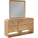  Meridian Parker Natural Ash Veneer Frame Mirror IMAGE 7