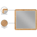  Meridian Parker Natural Ash Veneer Frame Mirror IMAGE 9