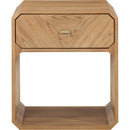  Color_Natural -- Parker Natural Ash Veneer Nightstand IMAGE 3