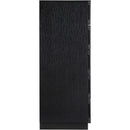  Color_Black -- Meridian Weave 5 Drawer Chest IMAGE 4