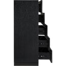  Color_Black -- Meridian Weave 5 Drawer Chest IMAGE 6