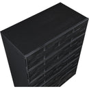  Color_Black -- Meridian Weave 5 Drawer Chest IMAGE 7