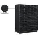  Color_Black -- Meridian Weave 5 Drawer Chest IMAGE 9