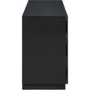  Color_Black -- Meridian Weave 6 Drawer Dresser IMAGE 4