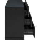 Color_Black -- Meridian Weave 6 Drawer Dresser IMAGE 6