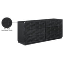  Color_Black -- Meridian Weave 6 Drawer Dresser IMAGE 9