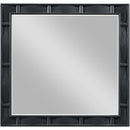  Meridian Weave Black Oak Veneer Mirror IMAGE 3