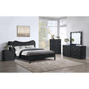  Meridian Weave Black Oak Veneer Mirror IMAGE 8