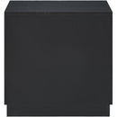  Color_Black -- Meridian Weave 3 Drawer Nightstand IMAGE 5