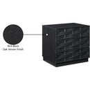  Color_Black -- Meridian Weave 3 Drawer Nightstand IMAGE 9