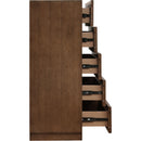  Color_Brown -- Weave Brown Oak Veneer Chest IMAGE 6