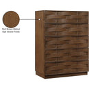  Color_Brown -- Weave Brown Oak Veneer Chest IMAGE 9