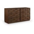  Color_Brown -- Weave Brown Oak Veneer Dresser IMAGE 1