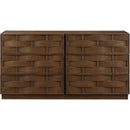  Color_Brown -- Weave Brown Oak Veneer Dresser IMAGE 3