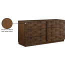  Color_Brown -- Weave Brown Oak Veneer Dresser IMAGE 9