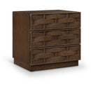 Meridian Weave Brown Night Stand IMAGE 1