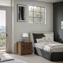  Color_Brown -- Weave Brown Oak Veneer Nightstand IMAGE 2