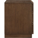  Color_Brown -- Weave Brown Oak Veneer Nightstand IMAGE 4