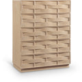  Color_Natural -- Weave Natural Oak Veneer Chest IMAGE 1