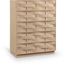  Color_Natural -- Weave Natural Oak Veneer Chest IMAGE 1