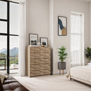  Color_Natural -- Weave Natural Oak Veneer Chest IMAGE 2