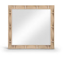  Meridian Weave Natural Oak Veneer Mirror IMAGE 1