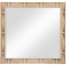  Meridian Weave Natural Oak Veneer Mirror IMAGE 3