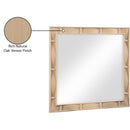  Meridian Weave Natural Oak Veneer Mirror IMAGE 7