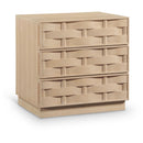  Color_Natural -- Weave Natural Oak Veneer Nightstand IMAGE 1