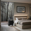  Color_Black -- Meridian Askew 3 Drawer Nightstand IMAGE 2
