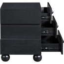  Color_Black -- Meridian Askew 3 Drawer Nightstand IMAGE 6