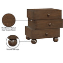  Color_Brown -- Askew Brown Oak Veneer Nightstand IMAGE 11
