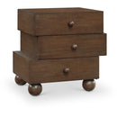  Color_Brown -- Askew Brown Oak Veneer Nightstand IMAGE 1