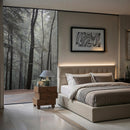  Color_Brown -- Askew Brown Oak Veneer Nightstand IMAGE 2