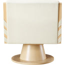 Meridian Millwin Cream Vegan Leather Swivel Accent Chair IMAGE 5