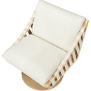  Manufacturer Color_Cream -- Millwin Cream Vegan Leather Upholstered Swivel Accent Chair IMAGE 6