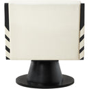  Manufacturer Color_Cream -- Millwin Cream Vegan Leather Upholstered Swivel Accent Chair IMAGE 5