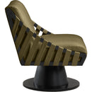  Manufacturer Color_Olive -- Millwin Olive Vegan Leather Upholstered Swivel Accent Chair IMAGE 4