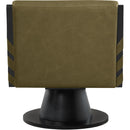Meridian Millwin Olive Vegan Leather Swivel Accent Chair IMAGE 5